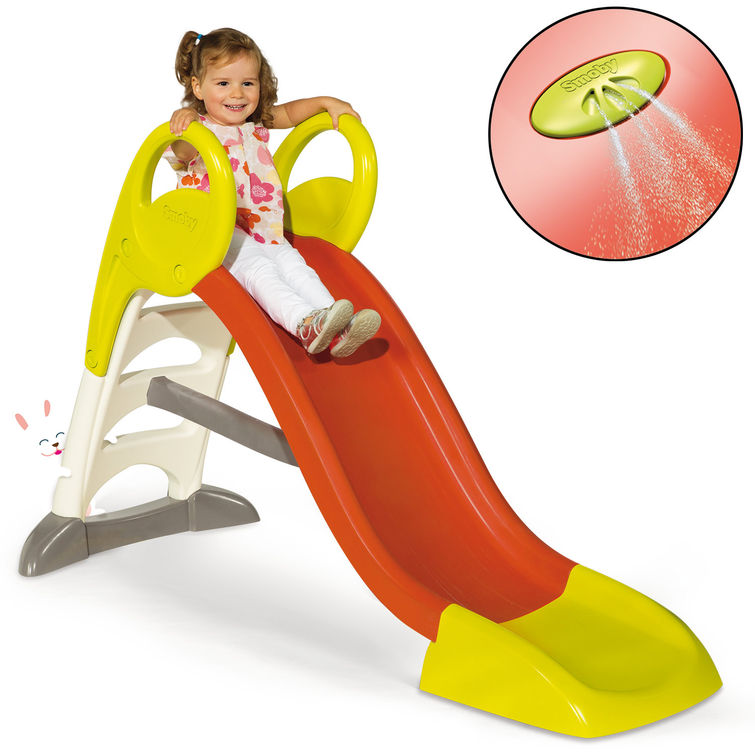 Smoby Rutsche 150cm 2 Farben Wellenrutsche Wasseranschluss