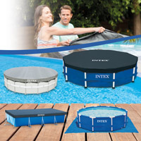 INTEX 28023 Abdeckplane Pool 457 cm für Quick Up Poolplane Abdeckung